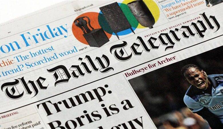 طرح صحيفة «ذي تلغراف» البريطانية للبيع