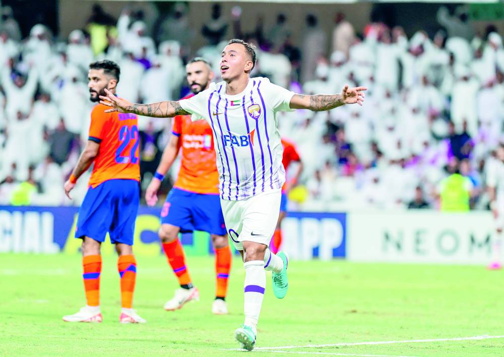 احتفالية كاكو بهدف العين الثاني