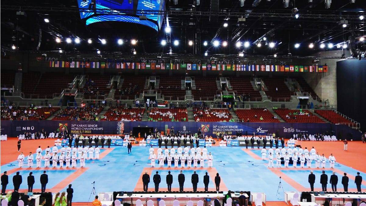 من افتتاح بطولة العالم للكاراتيه في المجر