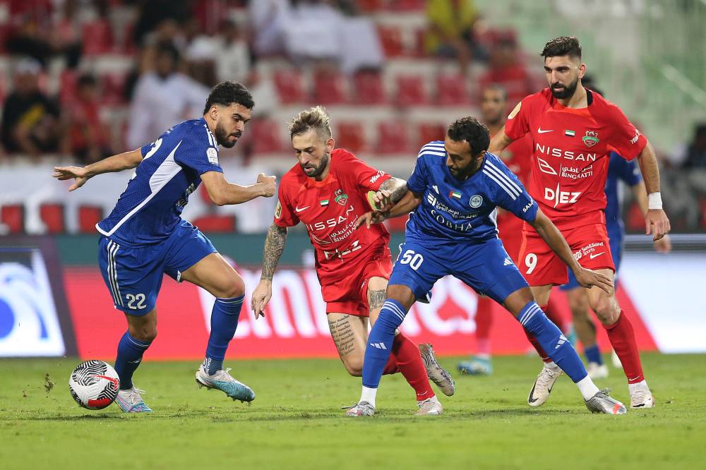 من مباراة شباب الأهلي والنصر في الدوري (تصوير: هيثم الخاتم)
