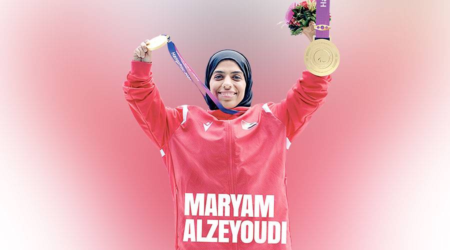 مريم الزيودي تحمل ذهبية البارالمبية الآسيوية