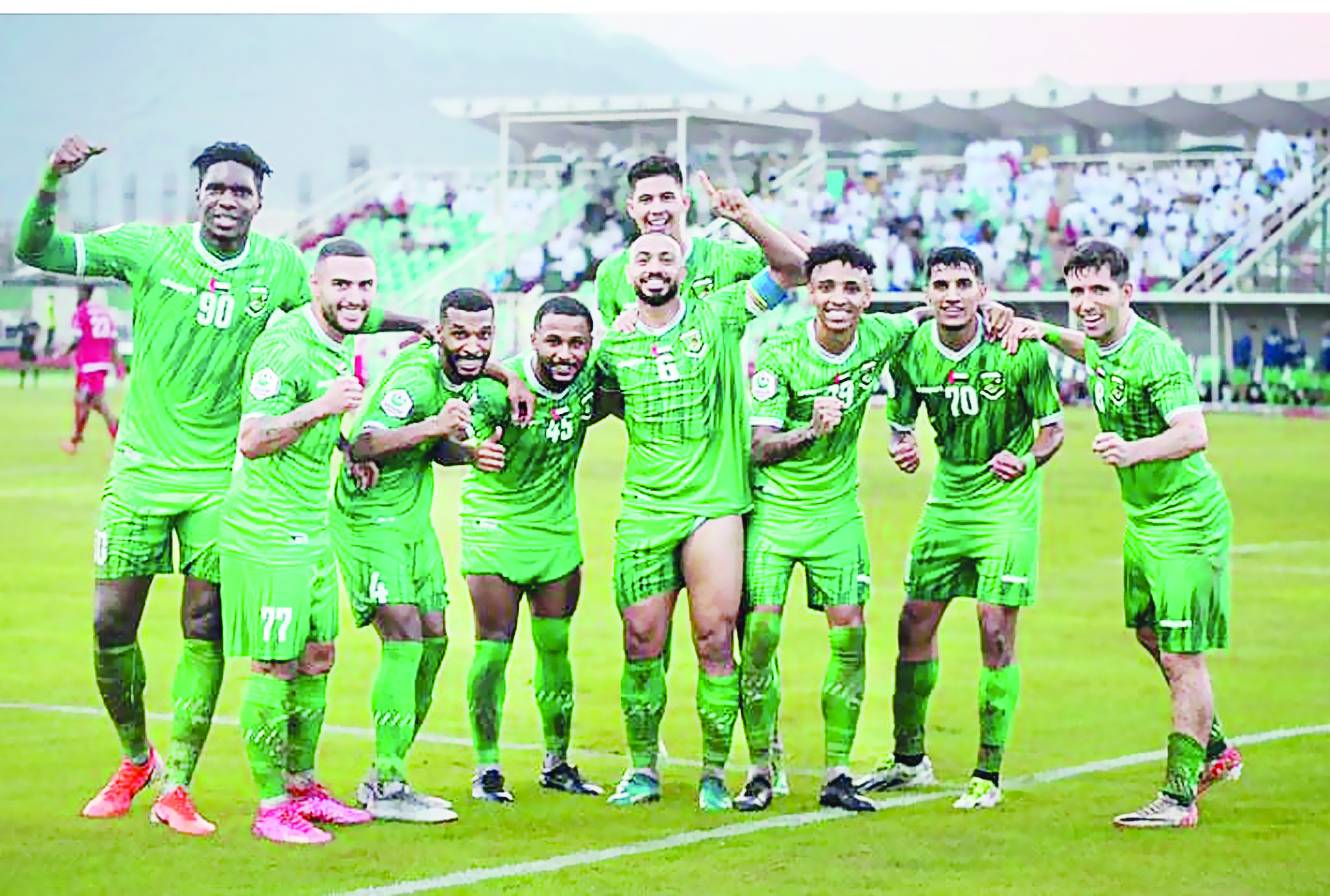 فرحة لاعبي العروبة