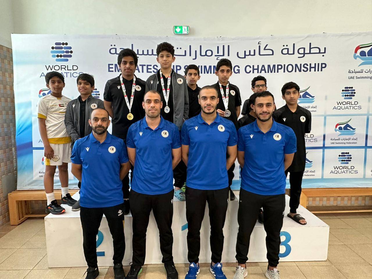 3 ميداليات لمليحة في كأس الإمارات للسباحة