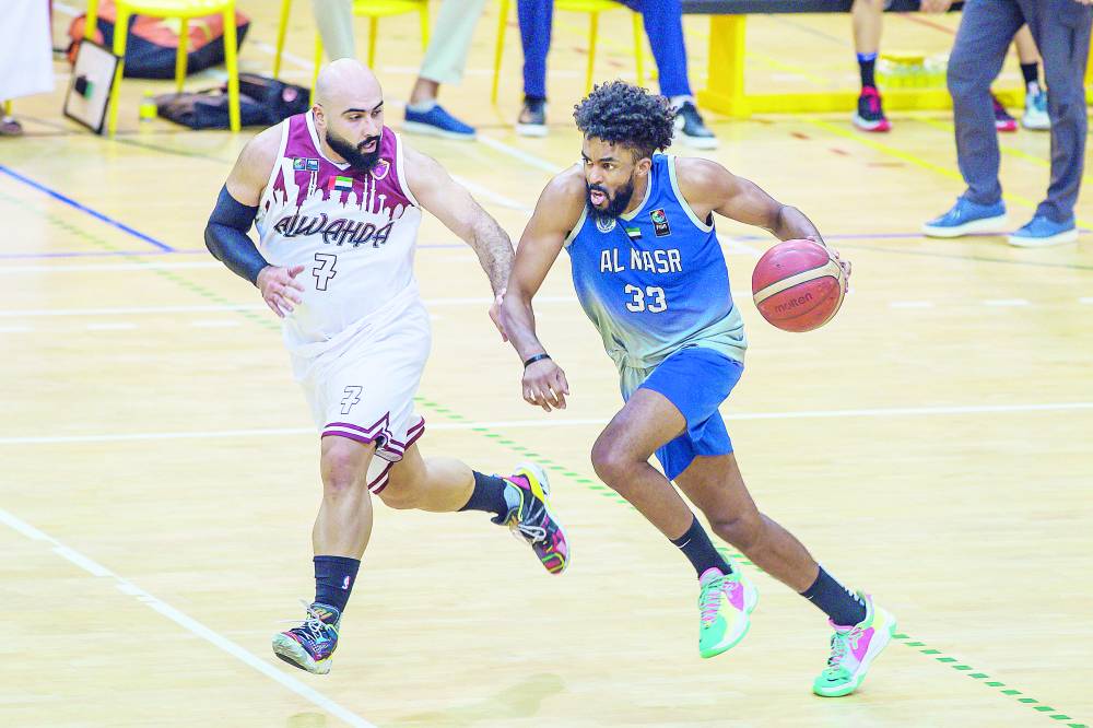 من مباراة سابقة لسلة الوحدة والنصر 