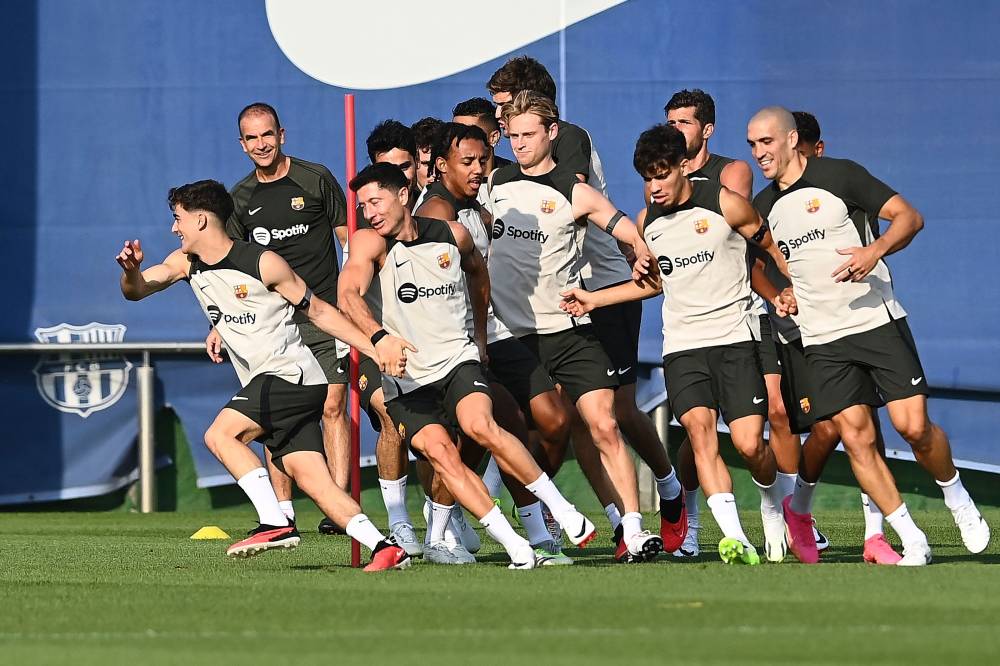 من تمرينات برشلونة