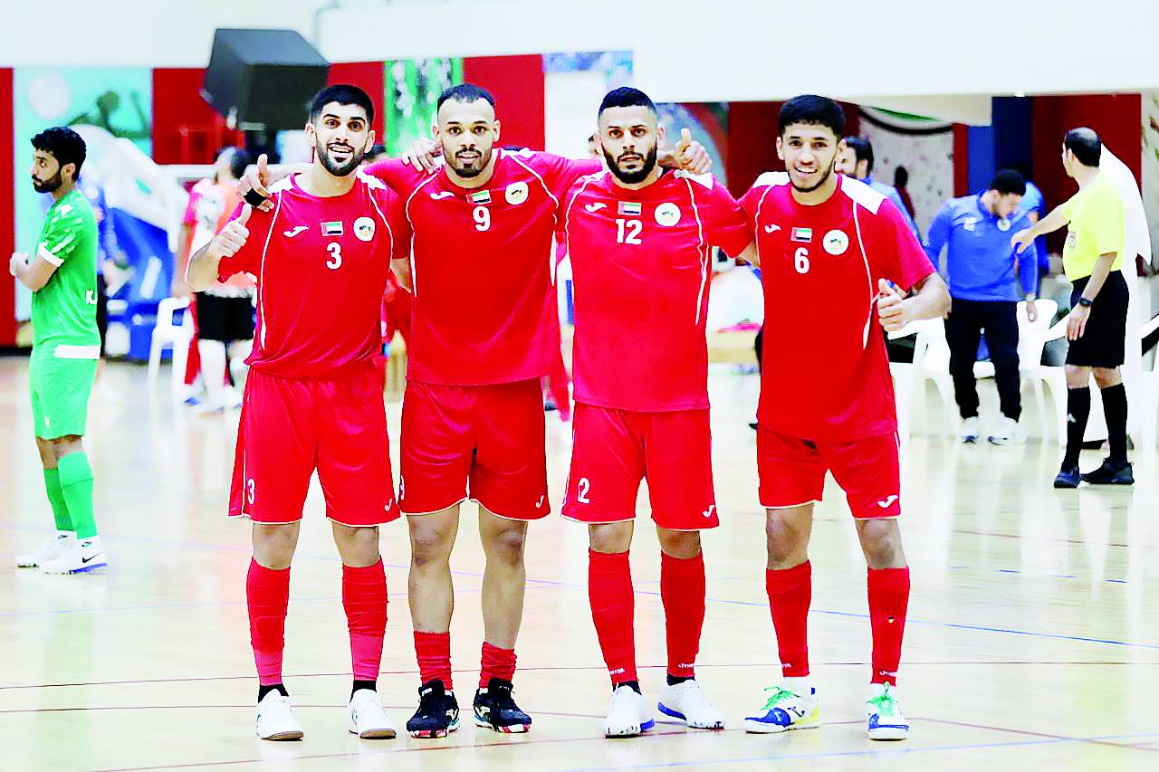 احتفالية لاعبي البطائح بالخماسية