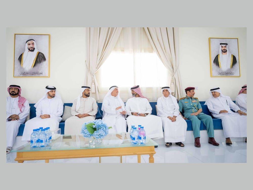 ولي عهد عجمان يعزي في وفاة محمد عبدالله السعيدي