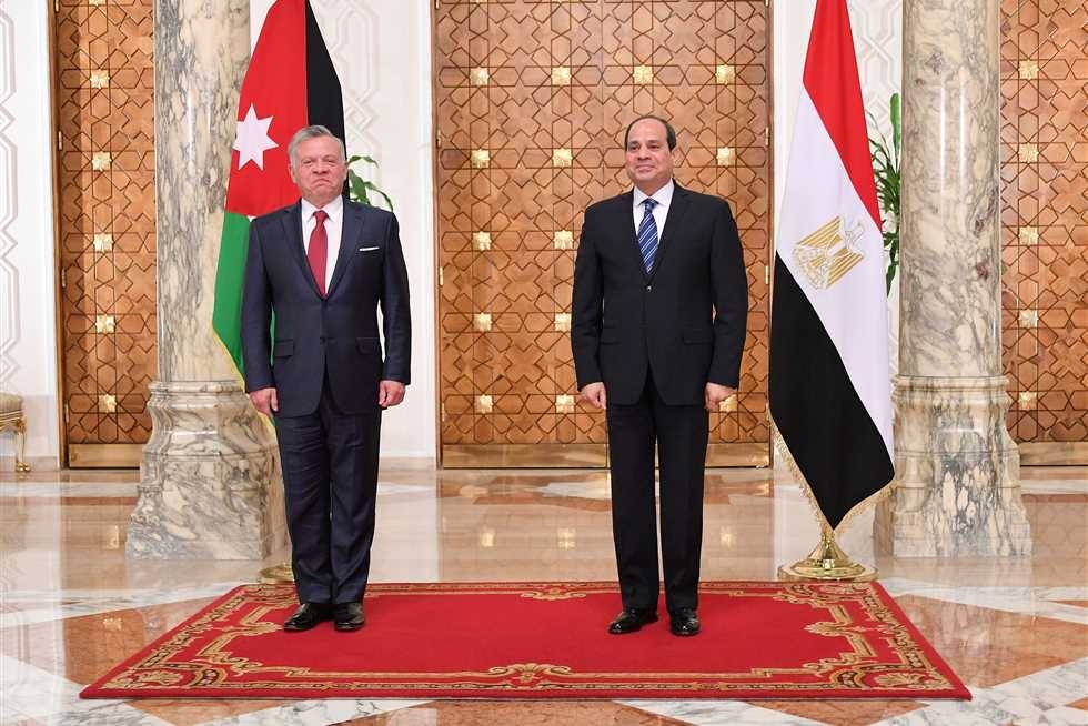 ملك الأردن عبدالله الثاني والرئيس المصري عبدالفتاح السيسي (أرشيفية)