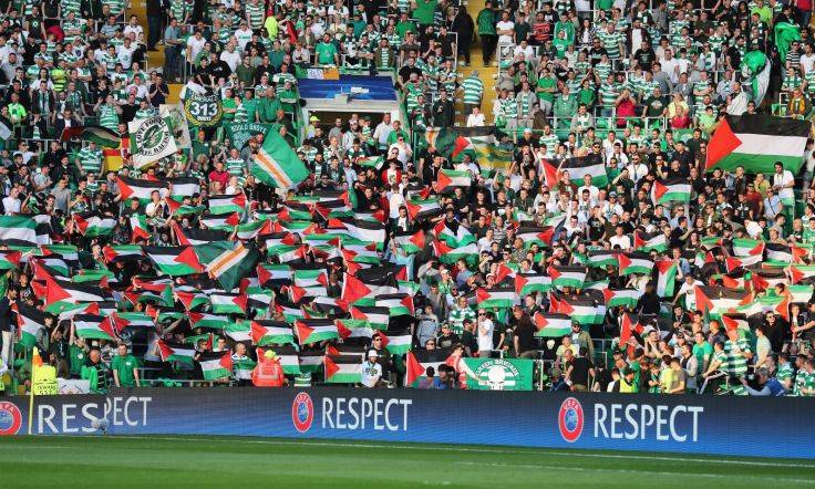 تغريم سيلتيك بسبب رفع الأعلام الفلسطينية