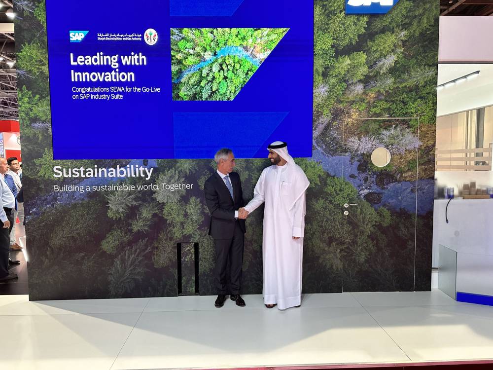 «كهرباء الشارقة» تعزز تحولها الرقمي بالتعاون مع «إس إيه بي»