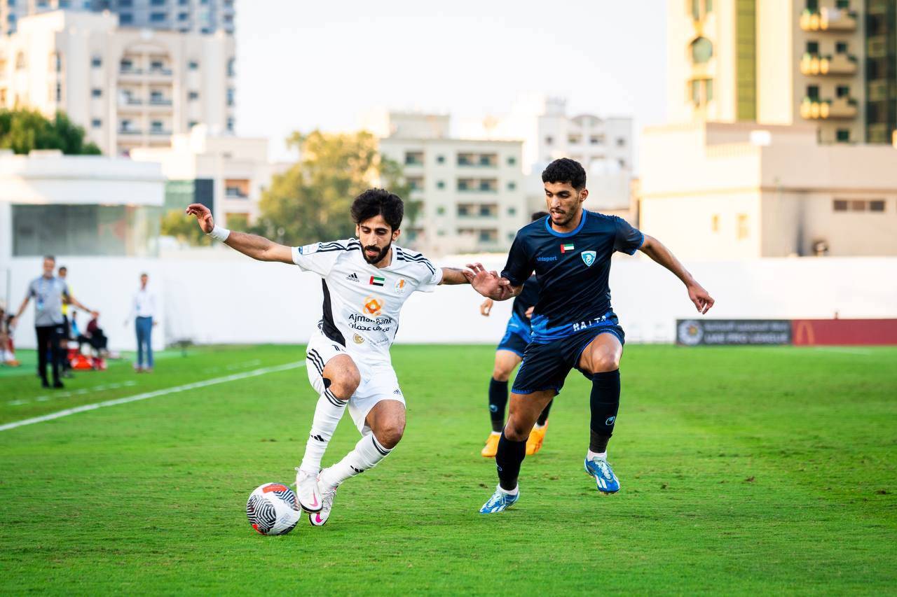 في الدقيقة 97 ..حتا يخطف تعادل مثير للجدل من عجمان