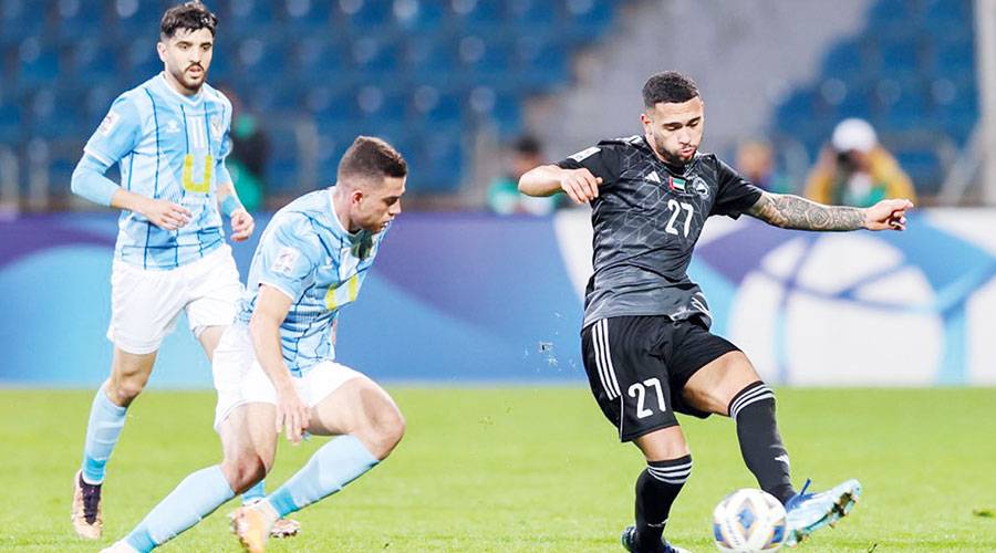  من مباراة الشارقة والفيصلي 
