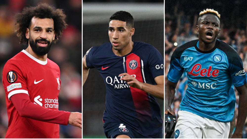 صلاح ينافس حكيمي وأوسيمين