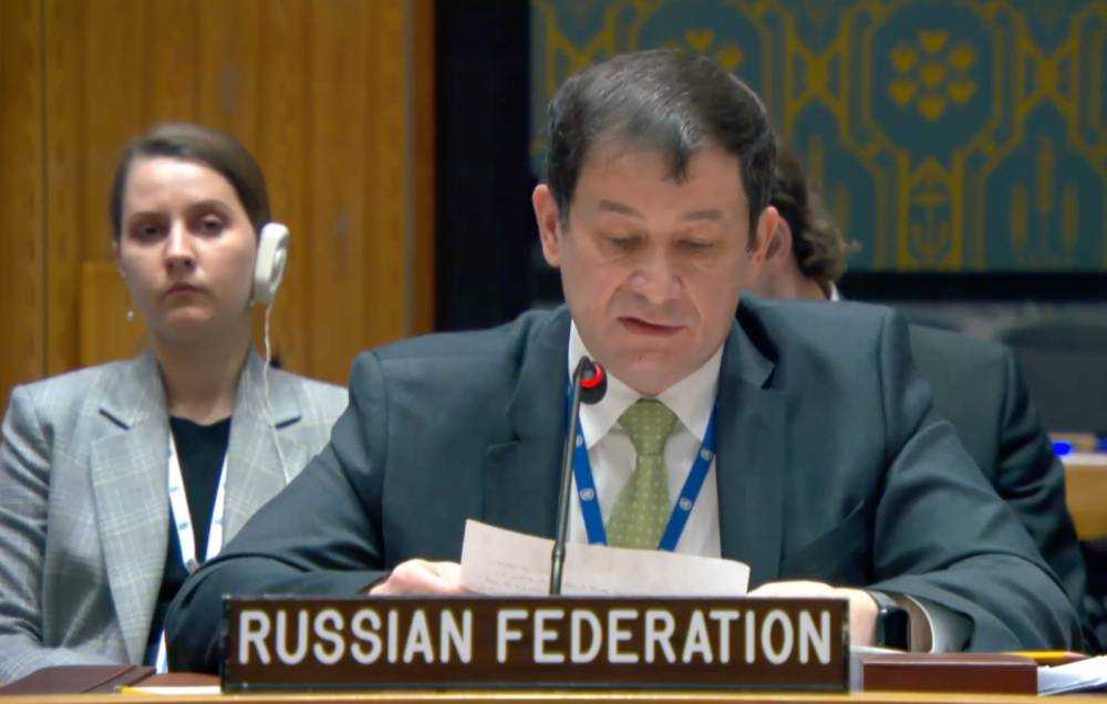 متحدثاً بالعربية.. مندوب روسيا بمجلس الأمن: تهجير الفلسطينيين «نكبة جديدة»