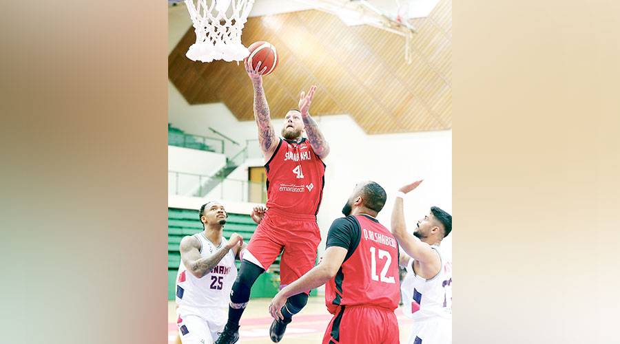 سلة شباب الأهلي والمنامة البحريني - سوبر غرب آسيا تصوير يوسف الامير 