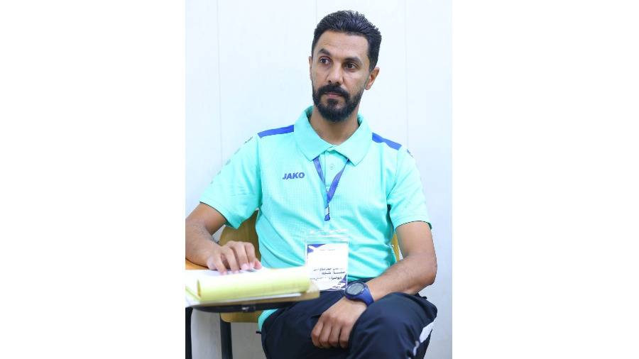 حيدر صباح بديل سليمان رمضان في تدريب دهوك