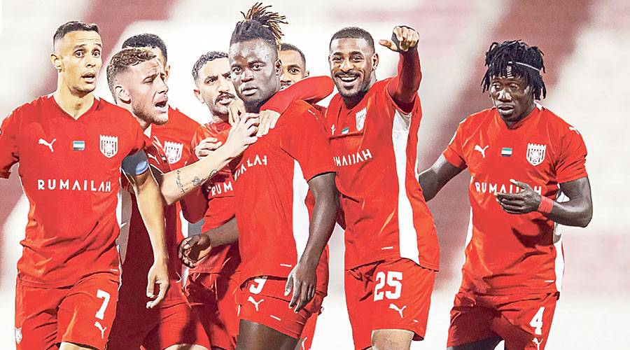  فرحة لاعبي الفجيرة 
