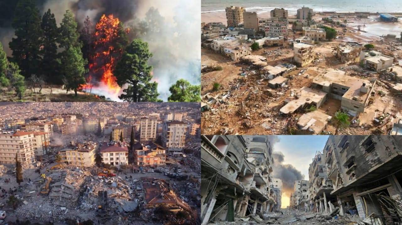 زلازل وحروب وفيضانات.. كوراث 2023 تحطم الأرقام القياسية