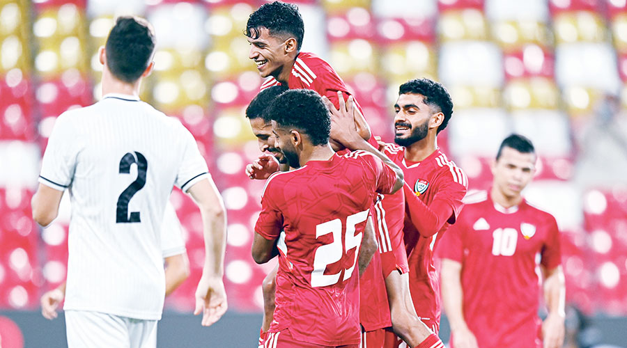 فرحة لاعبي الإمارات أمام قرغيزستان وآمال بتكرارها في المرحلة المقبلة 