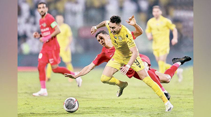  من مباراة الوصل وشباب الأهلي 
