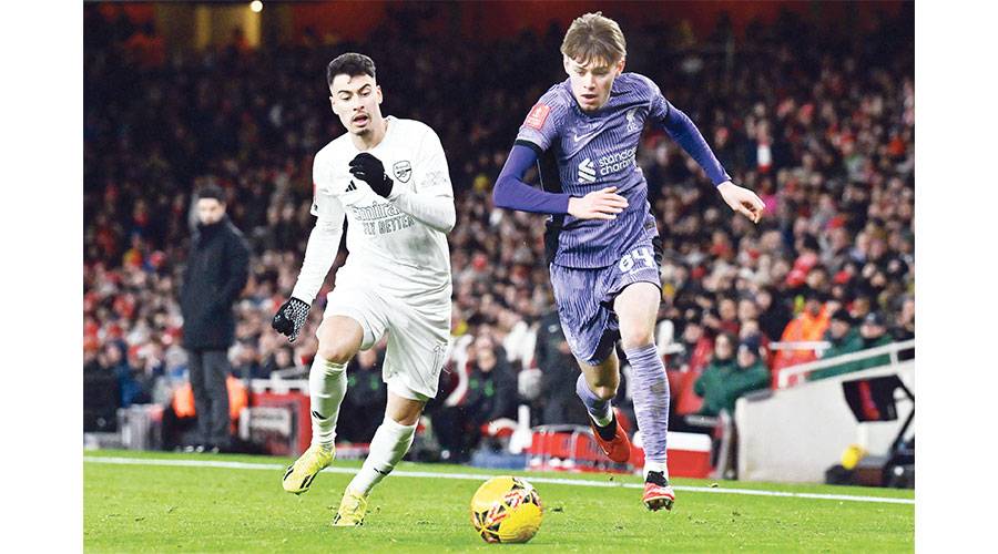 من مباراة أرسنال الأخيرة أمام ليفربول