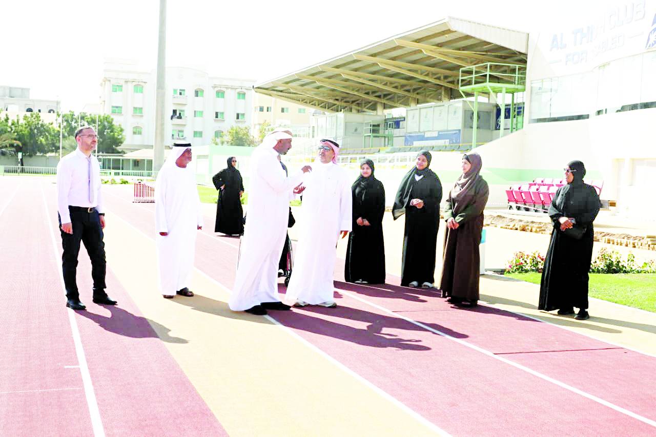 جانب من الجولة التفقدية للملاعب