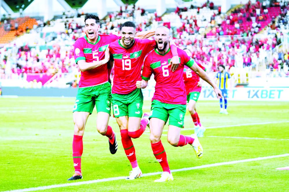 فرحة مغربية بهدف سايس الأول