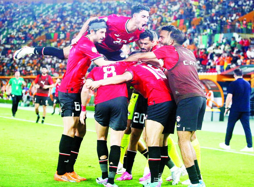 فرحة مصرية بهدف التعادل مع غانا