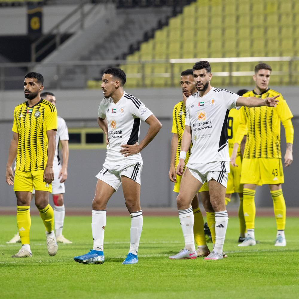 من مباراة كلباء وعجمان