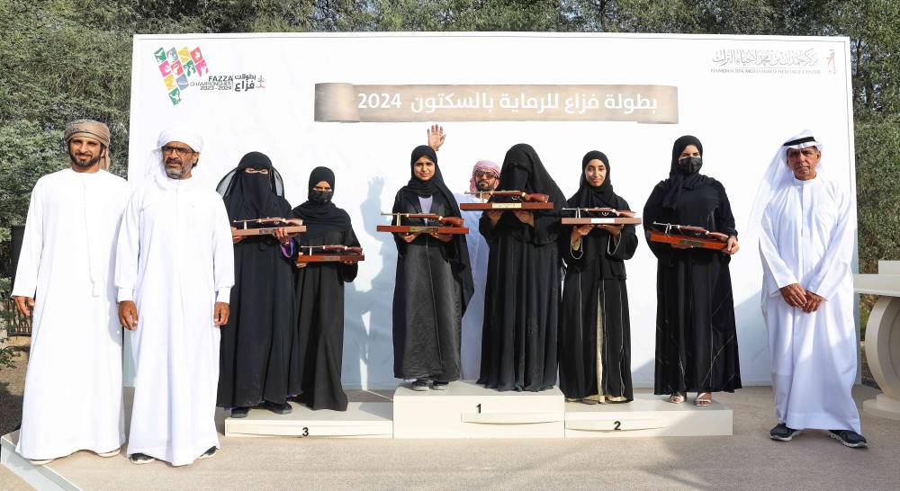  المهيري وحمدان والخاصوني يتوجون الفائزات