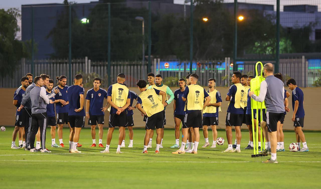 جانب من تدريبات منتخب العراق