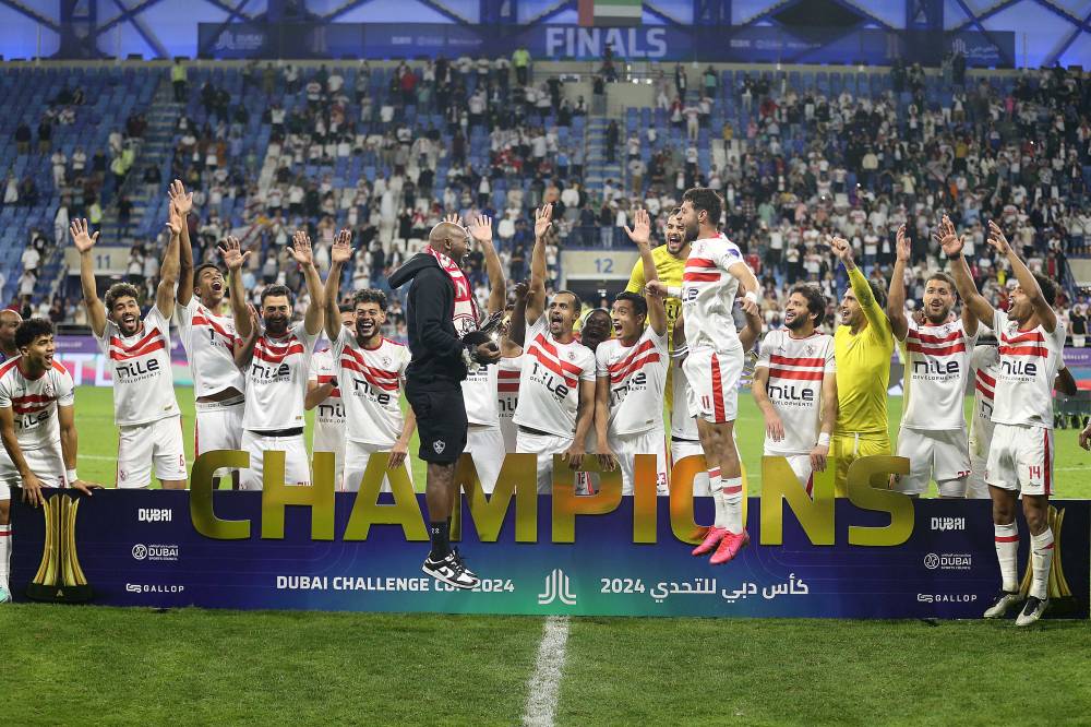 مباراة الزمالك والاهلي السعودي - بطولة تحدي دبي تصوير: هيثم الخاتم 