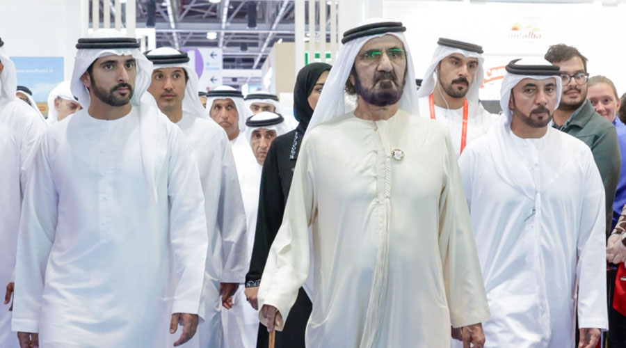 محمد بن راشد وحمدان بن محمد خلال الجولة