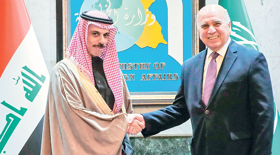 بغداد والرياض تؤكدان ضرورة التنسيق لإبعاد خطر الحرب