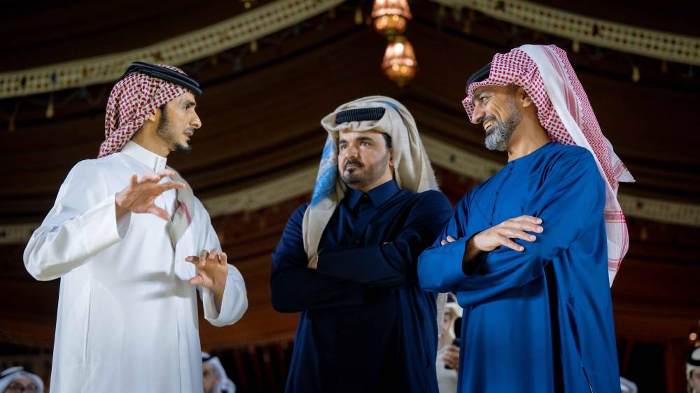 عمار بن حميد وخليفة بن حمد وجوعان بن حمد