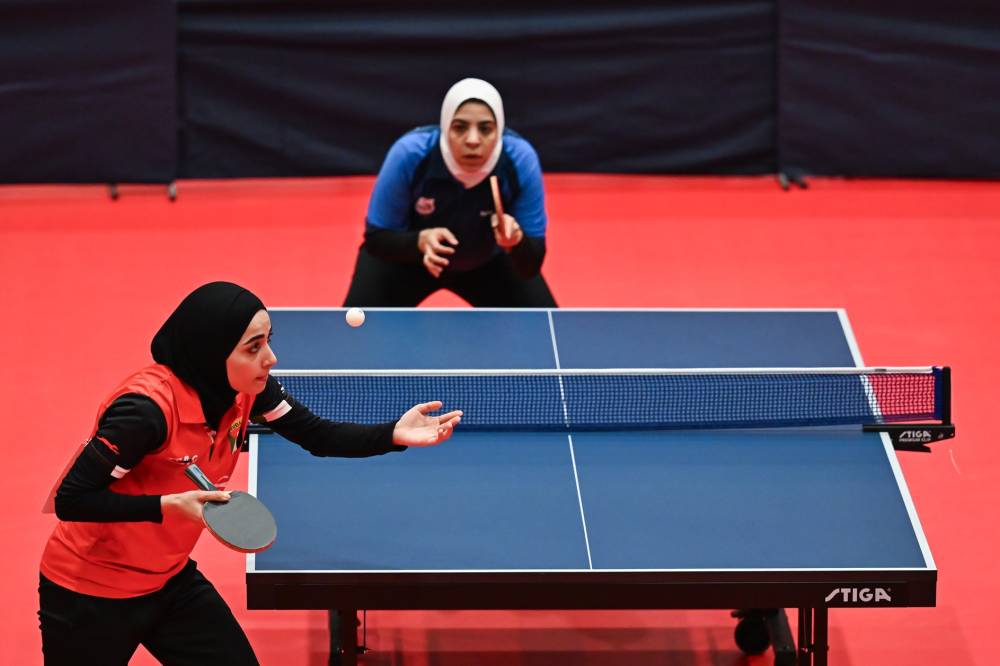 من منافسات اليوم الأول لمباريات كرة الطاولة