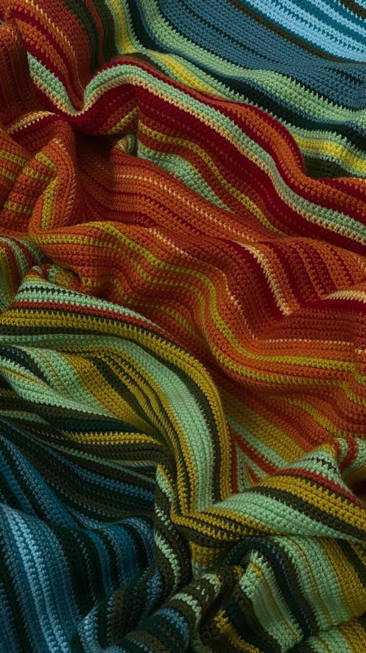 بطانية منسوجة «الكروشيه»