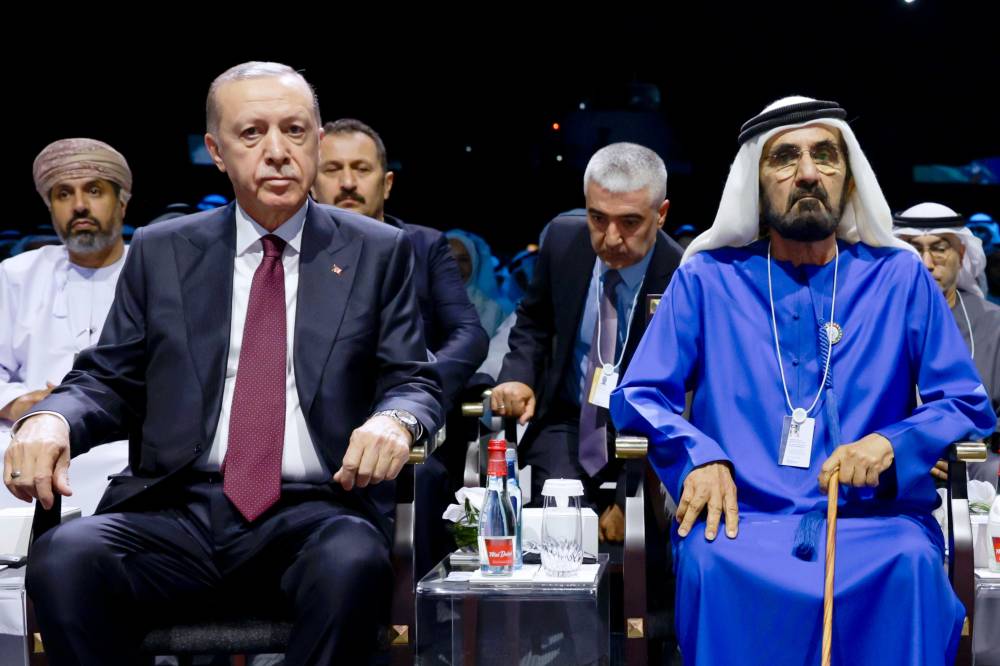 محمد بن راشد والرئيس التركي