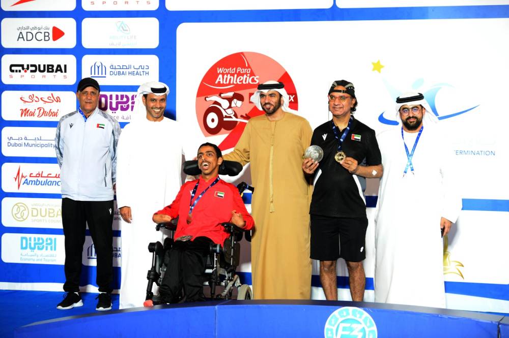 خالد المرزوقي على منصة التتويج