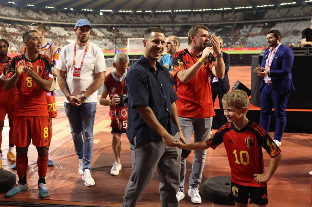 هازارد في وداع المنتخب البلجيكي