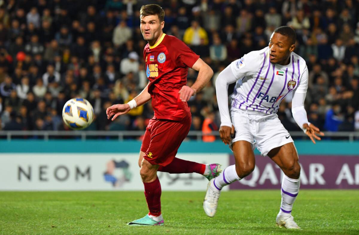 من مباراة الذهاب بين العين وناساف