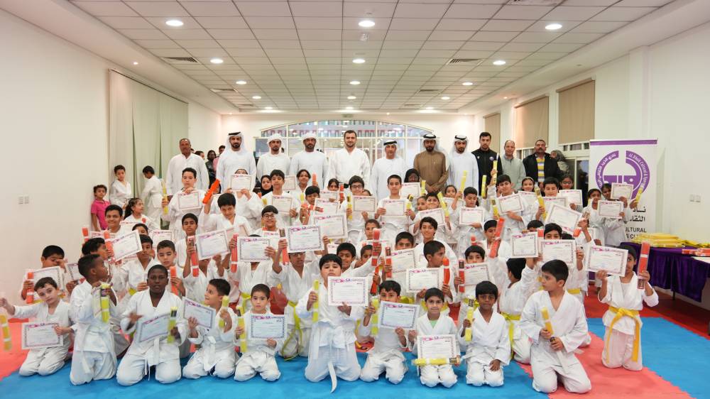 كاراتيه الذيد يحتفل بحصول 65 لاعباً على الحزام الأصفر والبرتقالي