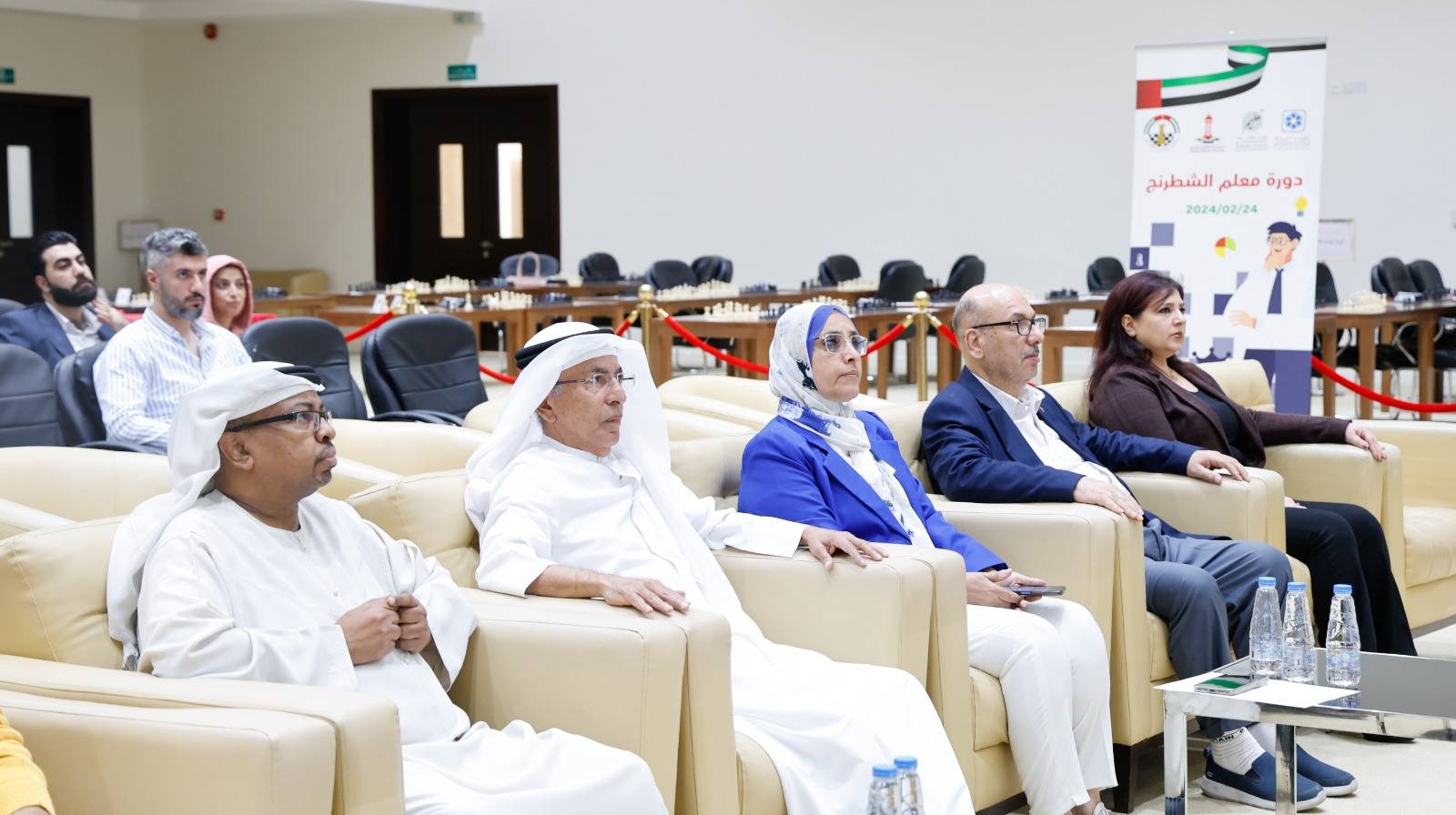 تريم مطر خلال حضوره افتتاح الدورة
