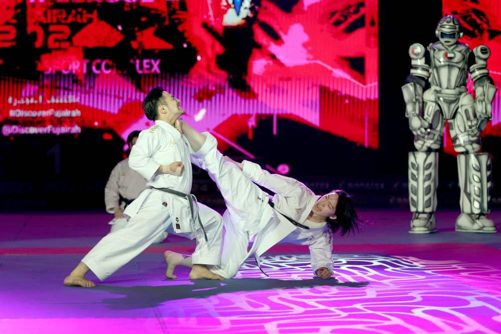 حفل ختام بطولة الدوري العالمي للكاراتيه خطف الأنظار (تصوير: هيثم الخاتم)