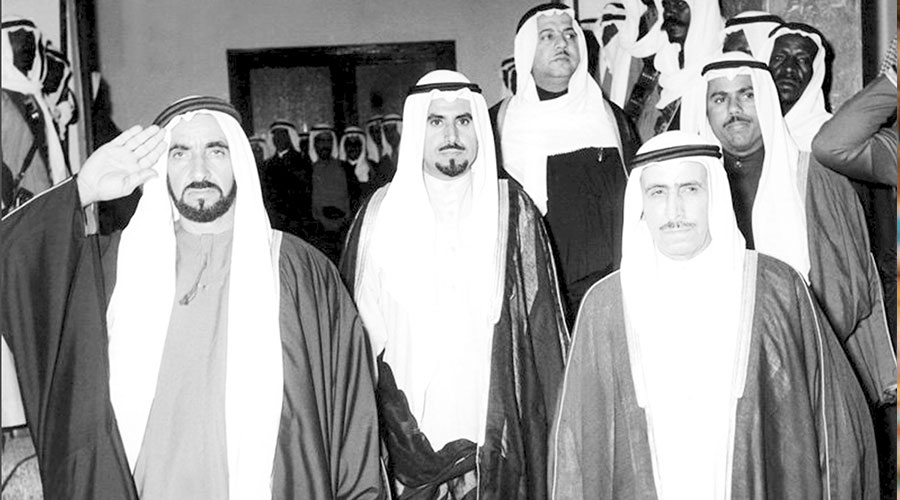  الشيخ زايد وصباح السالم وجابر الأحمد طيب الله ثراهم 