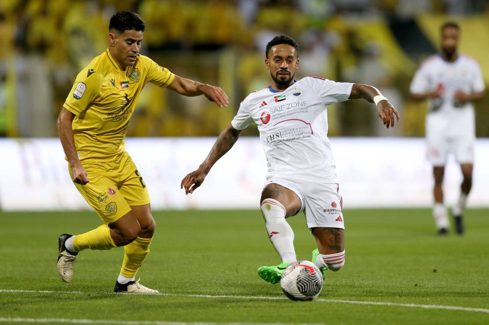 مباراة الوصل والشارقة في دوري أدنوك للمحترفين تصوير: (( هيثم الخاتم ))