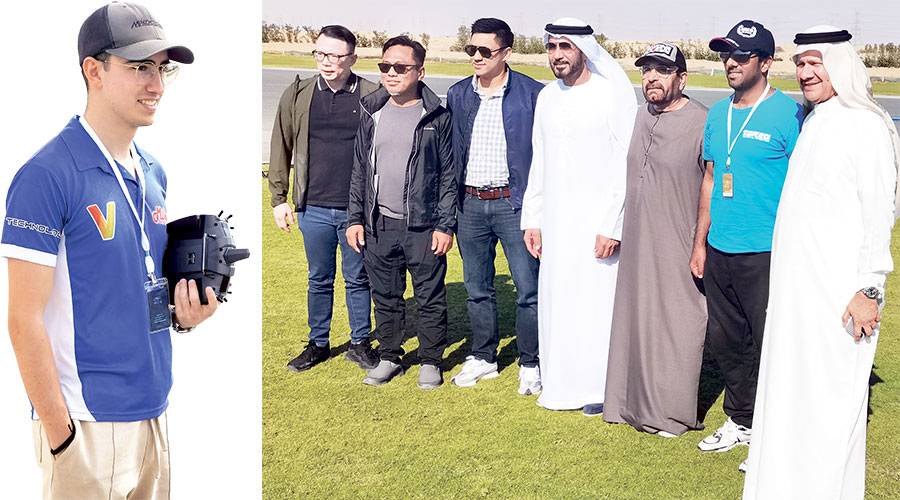 الهاجري والحمادي والمازمي ونور حكيمي يتابعون العروض 