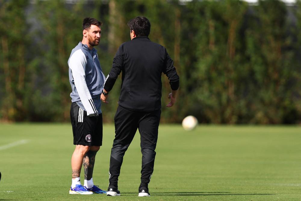 ميسي في تمرينات ميامي الجمعة