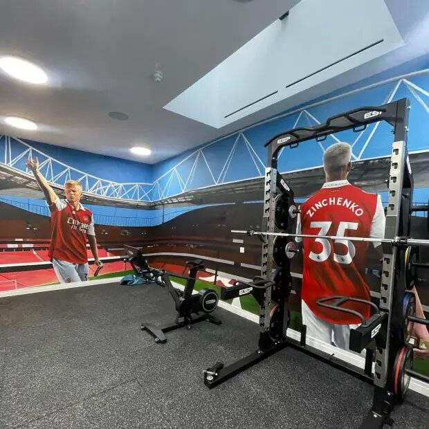 غرفة الجيم في منزل الأوكراني