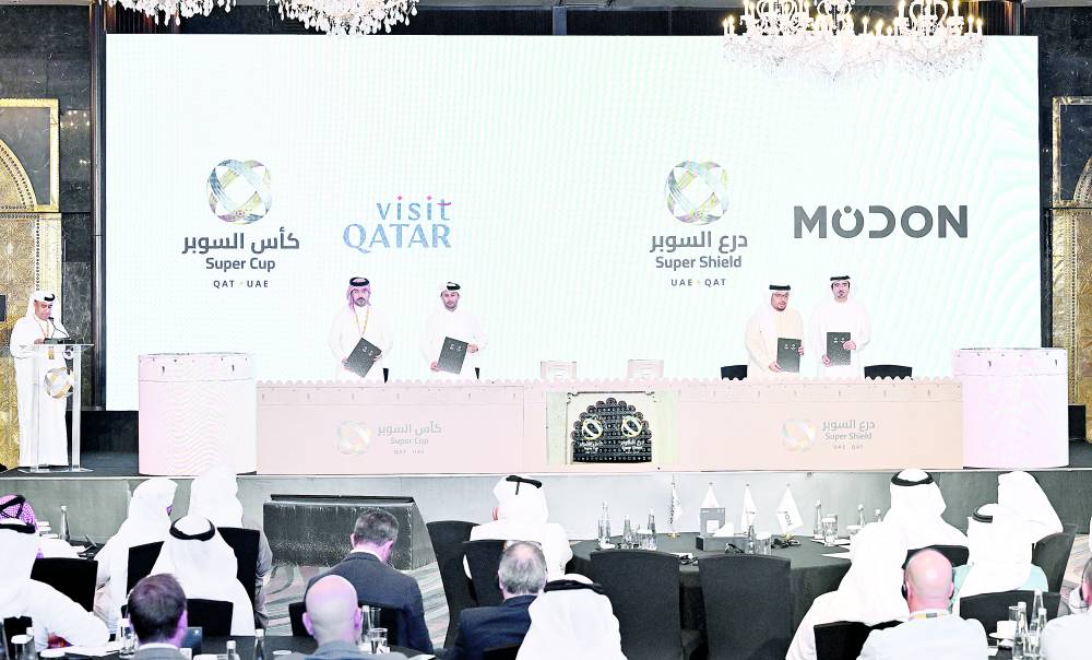 الجنيبي والسويدي مع ممثلي «مدن» و«زوروا قطر» 